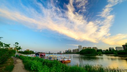 20220529周日的滨河晚霞